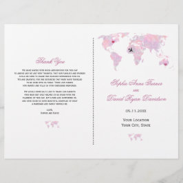 Programa de matrimonio de mapas mundiales de acuar