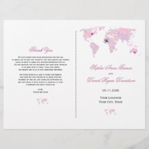 Programa de matrimonio de mapas mundiales de acuar