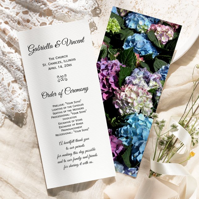 Programa de matrimonio de marco de flores de Hydra (Subido por el creador)