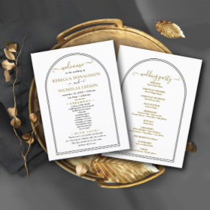 Programa de matrimonio de texto de script mínimo