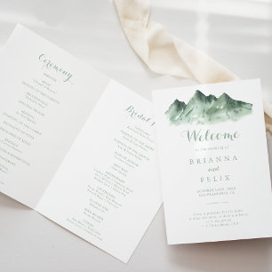 Programa de matrimonio doblado de la región montañ