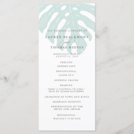 Programa de matrimonio doble lateral de trópicos d