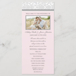 Programa de matrimonio fotográfico de Damasco gris