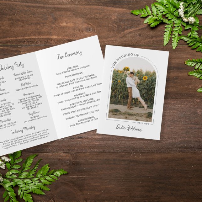 Programa de matrimonio fotográfico Gray Beautiful  (Subido por el creador)