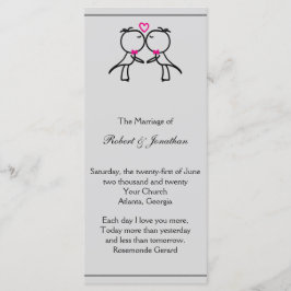 Programa de matrimonio gay para dos novios