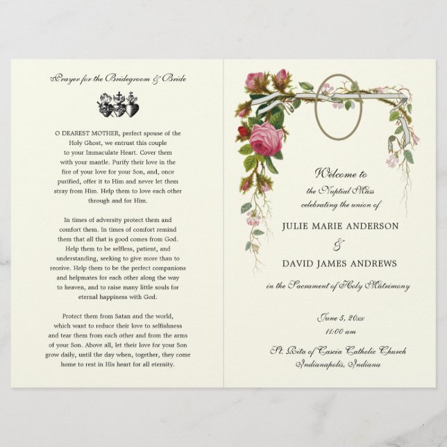 Programa de Matrimonio Masivo Divino de la Iglesia (Anverso)