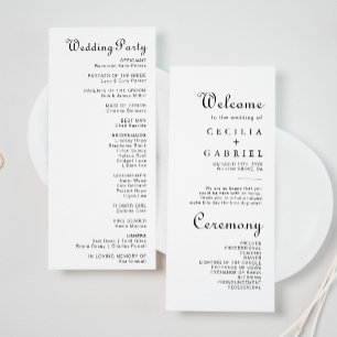 Programa de matrimonio minimalista