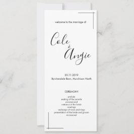 Programa de matrimonio minimalista con fronteras c