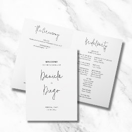 Programa de matrimonio Minimalista simple y modern