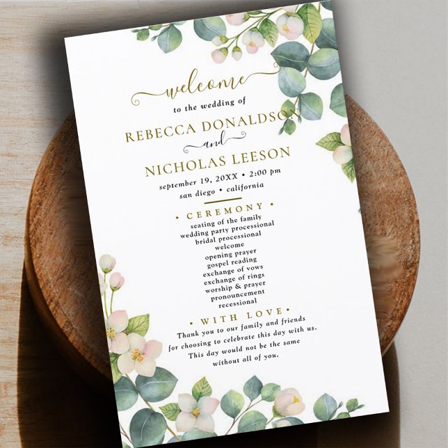 Programa de Matrimonio Mínimo Eucalyptus (Subido por el creador)