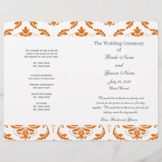 Programa de matrimonio para damasquinados de color