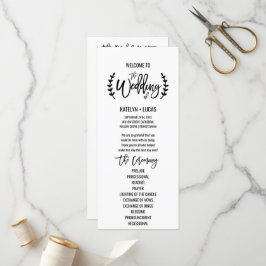Programa de matrimonio para ramas de olivo blanco 