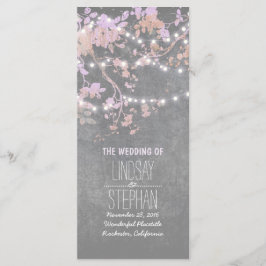 Programa de matrimonio para ramas rusticas de gris