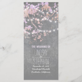 Programa de matrimonio para ramas rusticas de gris