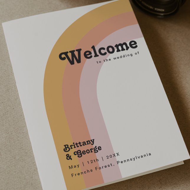 Programa de matrimonio plegado con presupuesto de  (Subido por el creador)