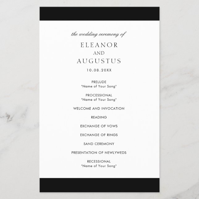 Programa de matrimonio presupuestal minimalista el (Frente)