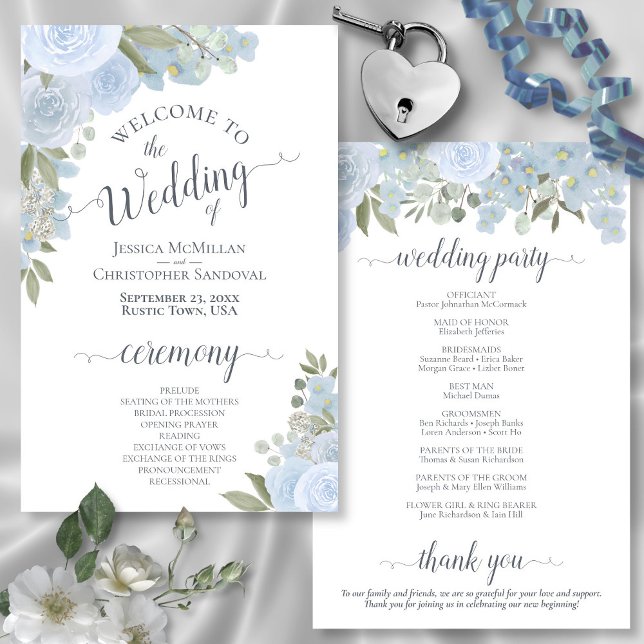 Programa de matrimonio presupuestal para Rosas de  (In Situ Front and Back)