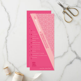 Programa de matrimonio rojo para Rosas geométricos