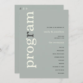 Programa de Matrimonio Sage de Marfil Simple