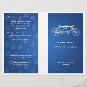 Programa de matrimonio simple Tandem Bike Blue