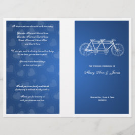 Programa de matrimonio simple Tandem Bike Blue