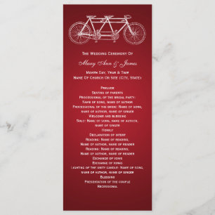 Programa de matrimonio simple Tandem Bike Red