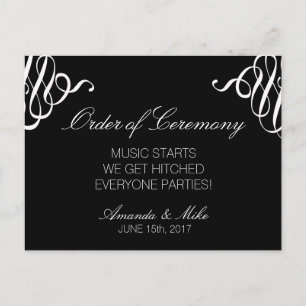 Programa de matrimonio simple y gracioso