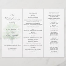 Programa de matrimonio Tri-Fold de árbol polvorien