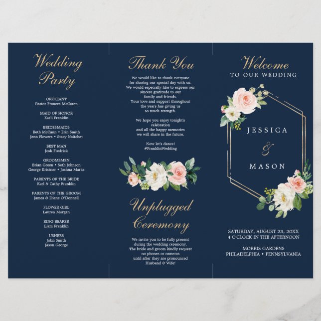 Programa de matrimonio tripartito Rubor de la Mari (Frente)