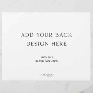 Programa de matrimonio triple 8,5x11"