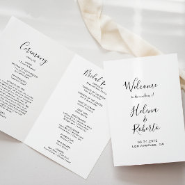 Programa de matrimonio triplemente formal de calig