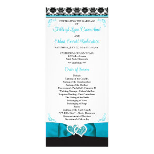 Programa de matrimonio Turquoise, Black Love Heart