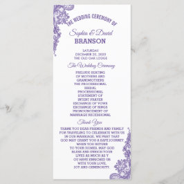Programa de matrimonio ultravioleta moderno
