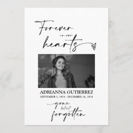 Programa de memoria funeral de fotografía Minimali