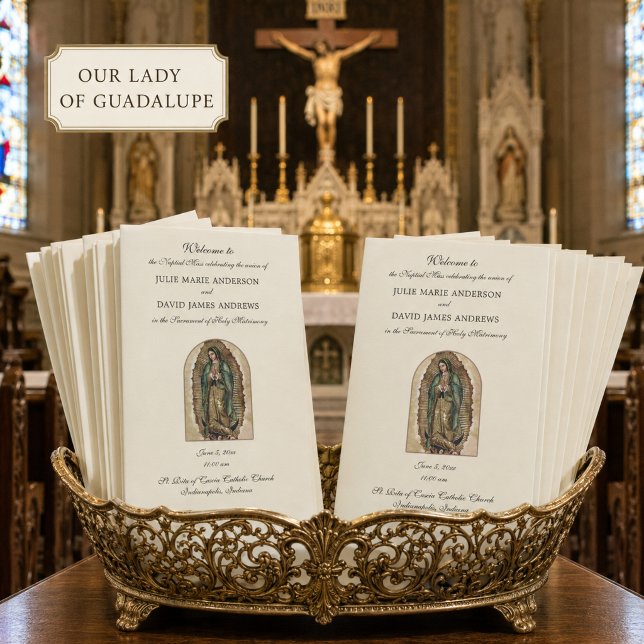 Programa de Misa de Boda Católica de Guadalupe (Subido por el creador)