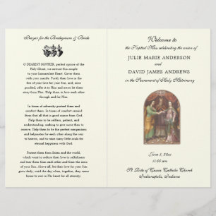 Programa de Misa de Boda Católica Elegante