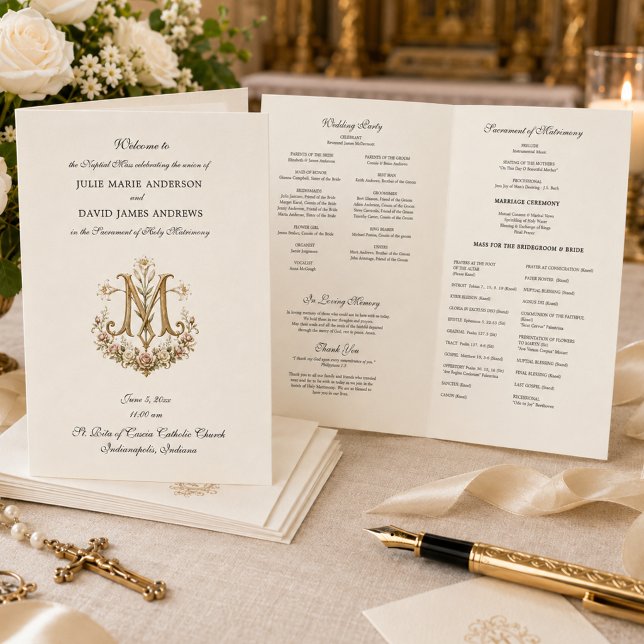 Programa de Misa de Boda Católico Romano (Subido por el creador)