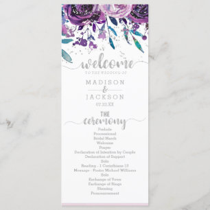 Programa de moda Morado Floral y Boda Plata