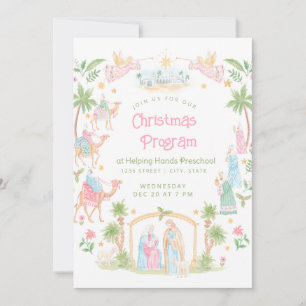 Programa de Navidad del Nacimiento en Pastel Pre