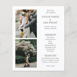 Programa de Nostalgic Editorial Black & White Wedd