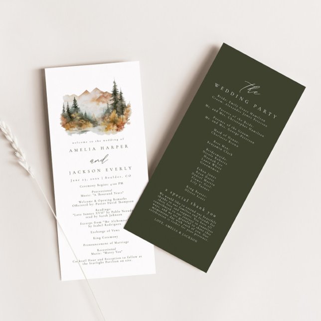 Programa de Orden de Eventos de Bodas Rústicos de  (Subido por el creador)