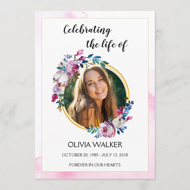 Programa de Orden de Servicio de Flores Púrpura (Anverso)