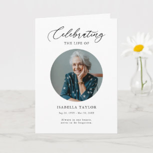 Programa de Orden de Servicio de la Foto Funeral M