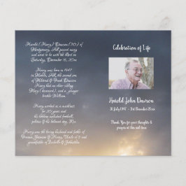 Programa de Orden de Servicio del Funeral de la Fo