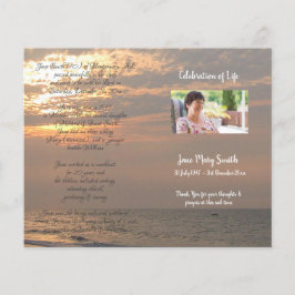 Programa de Orden de Servicio del Funeral de la Fo