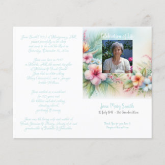 Programa de Orden de Servicio en el Funeral Memori