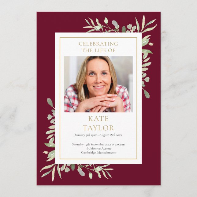 Programa De Orden De Servicio En Monumento A Los F (Anverso)