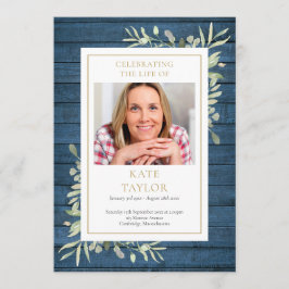 Programa de Orden de Servicio Funeral de Vegetació