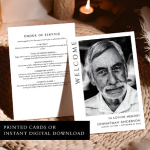 Programa de Orden de Servicio Funeral En Memoria A
