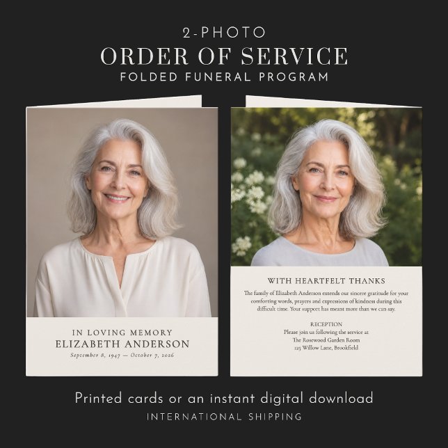 Programa de Orden de Servicio Funeral Impreso/Desc (Subido por el creador)